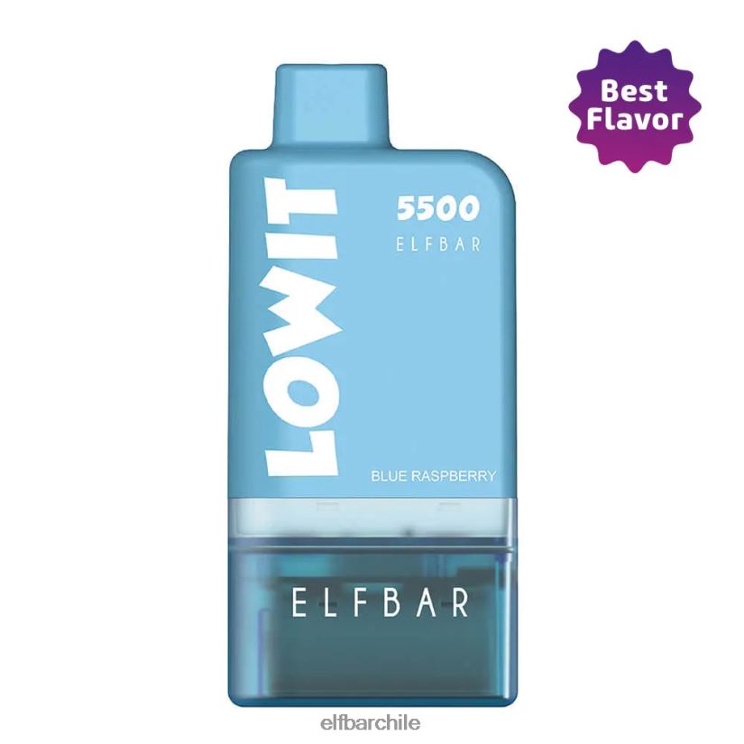 ELFBAR kit de cápsulas precargadas lowit 5500 2% nic frambuesa azul frambuesa azul+batería azul L84404134