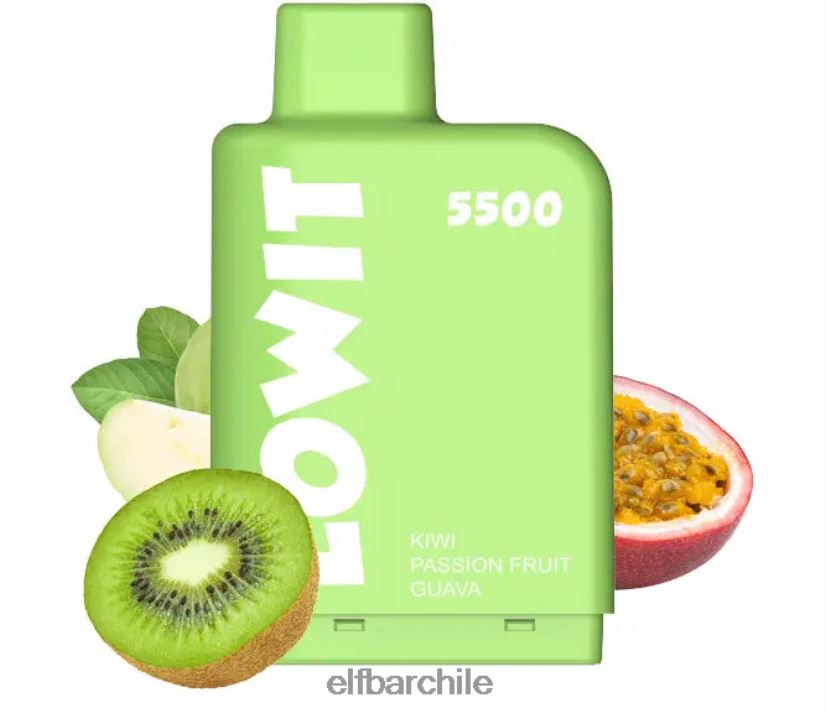 ELFBAR vaina precargada lowit 5500 inhalaciones 2% nic kiwi maracuyá guayaba L84404139