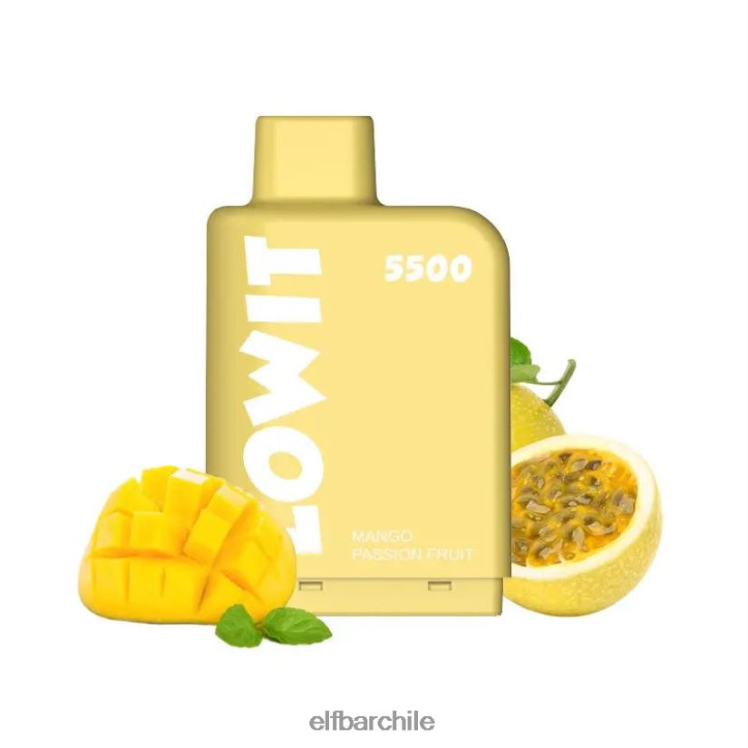 ELFBAR vaina precargada lowit 5500 inhalaciones 2% nic mango maracuyá L84404146