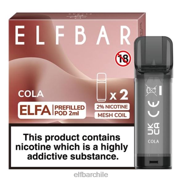 cápsula precargada elfbar elfa - 2 ml - 20 mg (paquete de 2) reajuste salarial DS2DF109