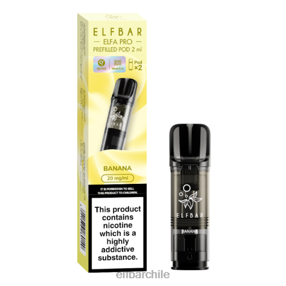 elfbar elfa pro cápsulas precargadas - 20 mg - paquete de 2 banana DS2DF78