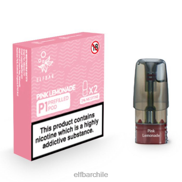 elfbar mate 500 p1 cápsulas precargadas - 20 mg (paquete de 2) limonada rosa DS2DF150