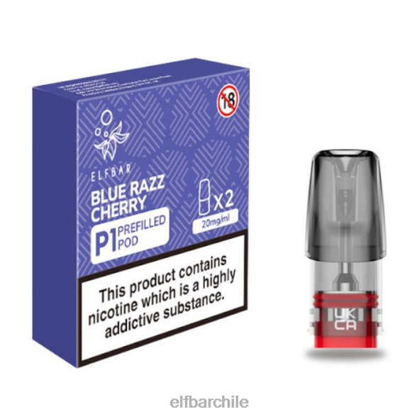 elfbar mate 500 p1 vainas precargadas - 20 mg (paquete de 2) cereza razz azul original DS2DF165