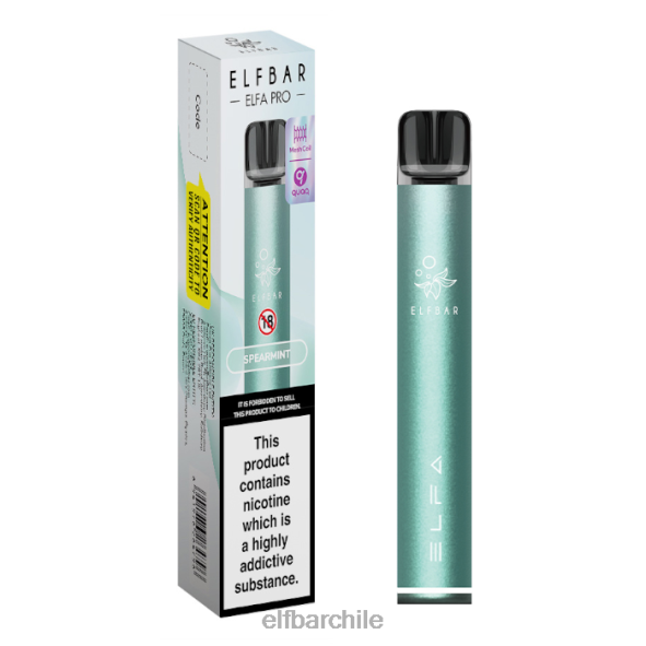 kit elfbar elfa pro pod - recargable Cian crepúsculo + cápsula precargada de menta verde DS2DF77