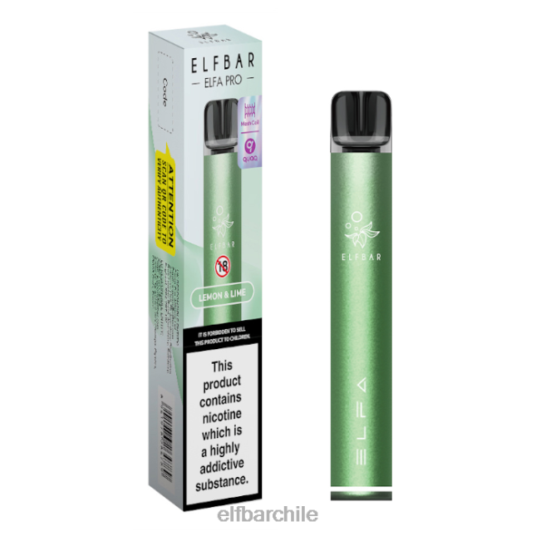 kit elfbar elfa pro pod - recargable verde crepúsculo + vaina precargada de limón y lima DS2DF76