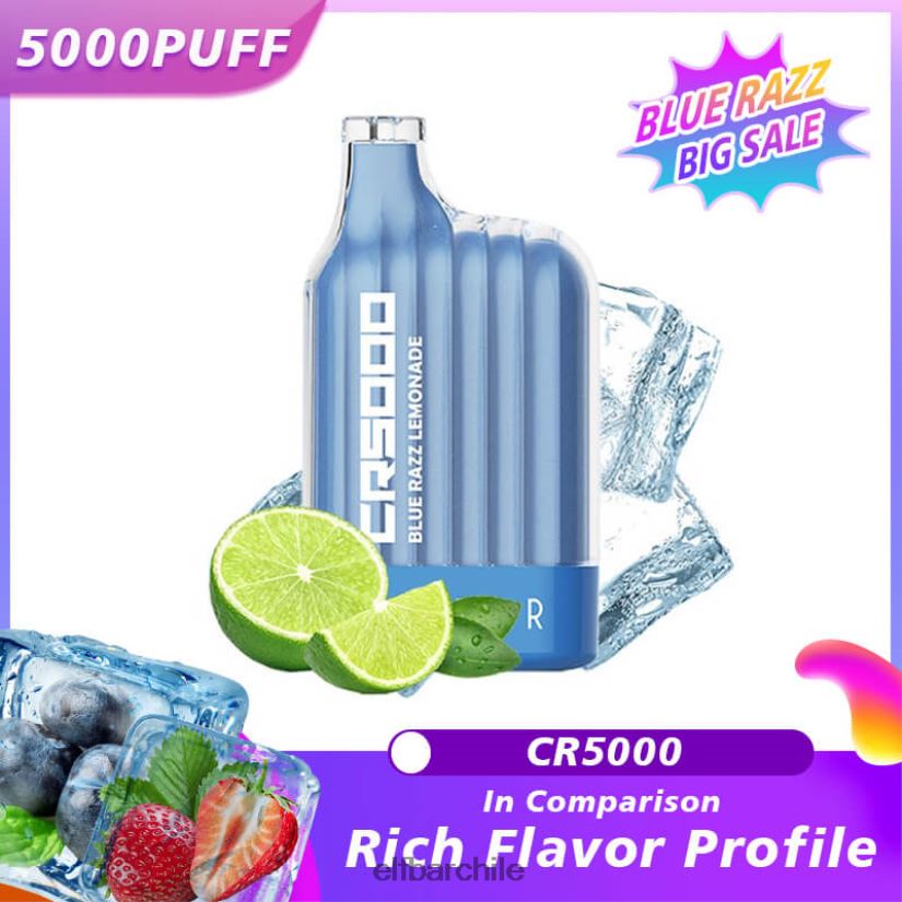 ELFBAR El mejor sabor desechable vape cr5000 blue razz limonada azul razz L8440419