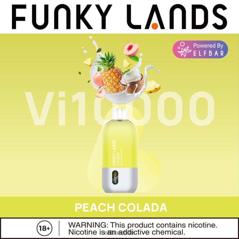 ELFBAR Funky Lands desechables vape vi10000 bocanadas colada de durazno L84404162