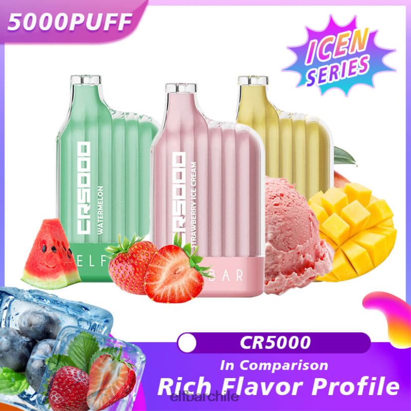 ELFBAR Serie de hielo vape cr5000 desechable de mejor sabor hielo de durazno L8440420